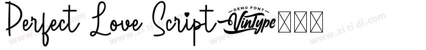 Perfect Love Script字体转换